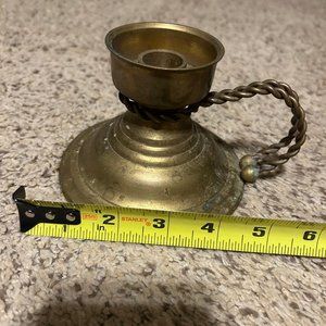 Gatco Brass Candle Holder with handle